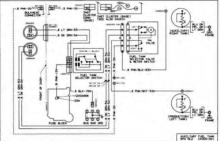 75 k10 problem getting fuel from tanks