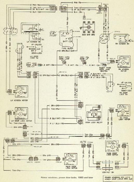 1987 Chevy Silverado Power Window Wiring Diagram